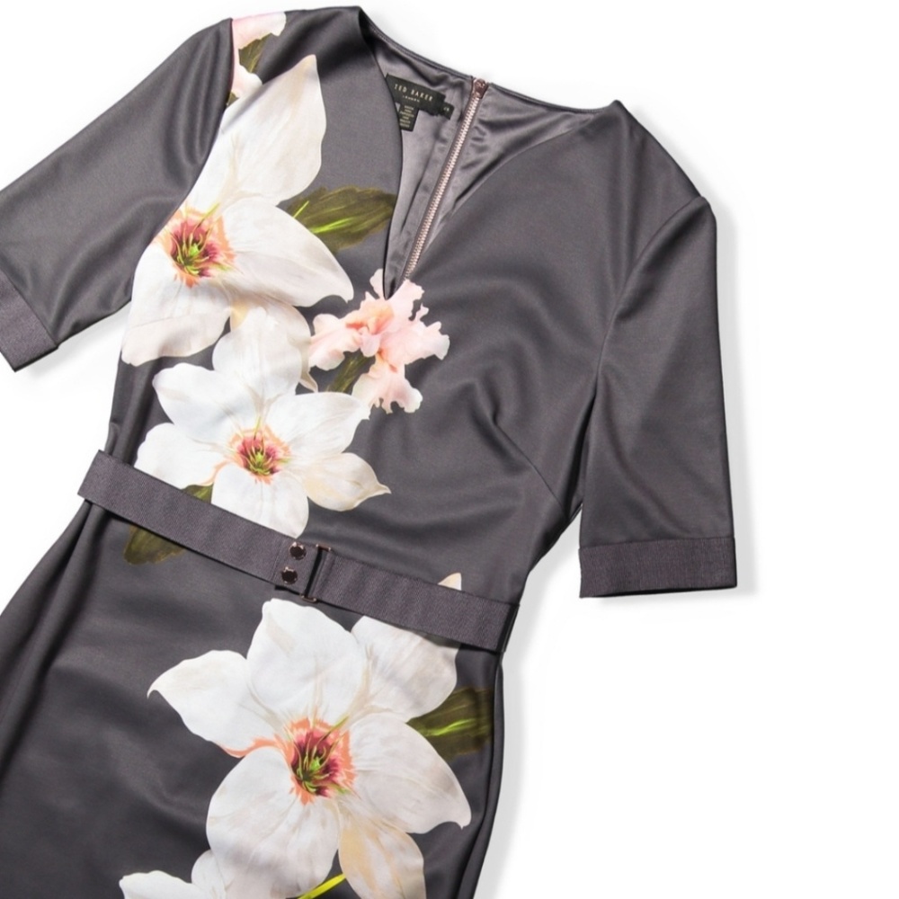 🍒NWOT🍒 TED BAKER BISSLEE CHATSWORTH BODYCON - Picture 7 of 8